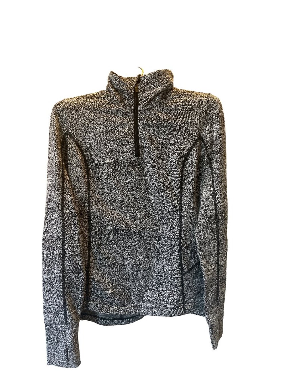 Mondetta Black/White Long Sleeve Quarter Zip XS